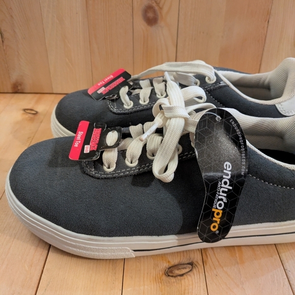 BRAHMA Steel Toe For Her Gray and White Sneakers Size 5.5 - Picture 3 of 8